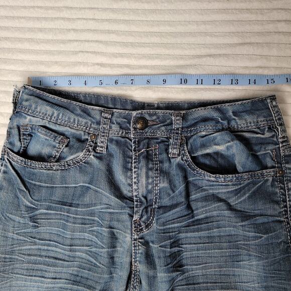 Buckle Brady-X Buffalo David Bitton Men’s Jeans W28 L32 Distressed Frayed Hem - Picture 6 of 15